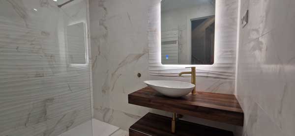baño moderno mueble madera