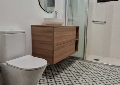baño moderno solado vintage